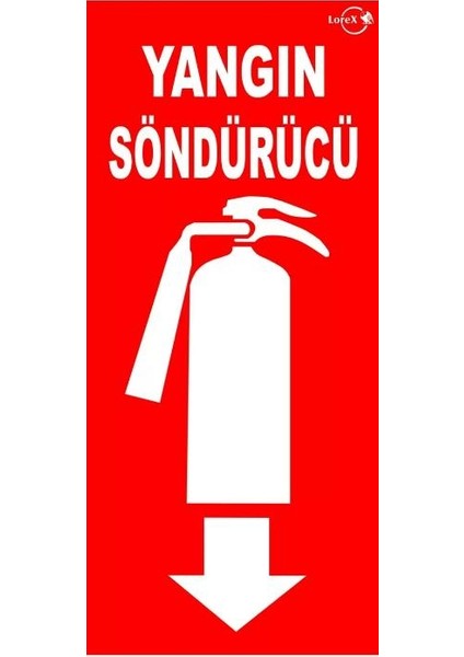 Fosforlu Yangın Tüpü Söndürme Cihazı Levhası