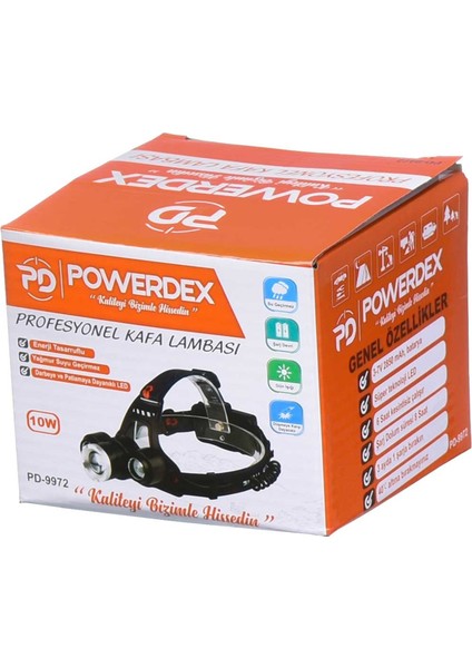 10W Şarjlı Kafa Lambası PD-9972