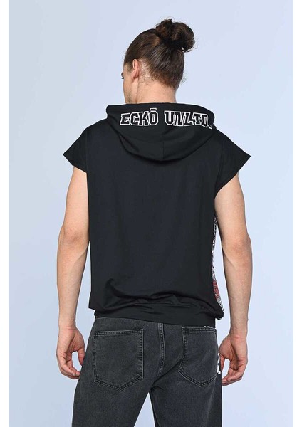 Ecko Unltd Hetty Siyah Erkek Kapüşonlu Hoodie