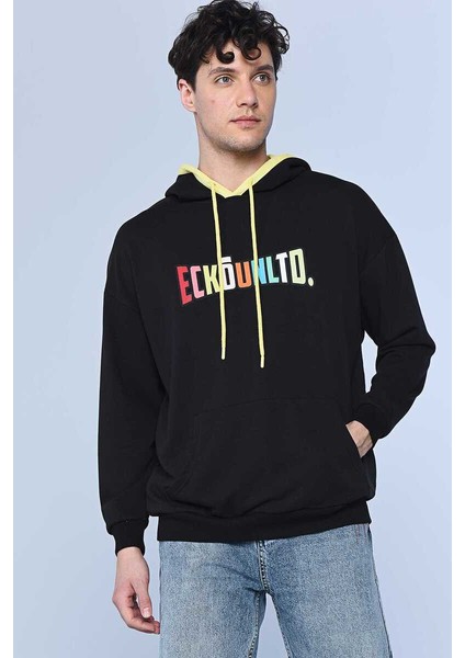 Ecko Unltd Hem Siyah Erkek Kapüşonlu Hoodie