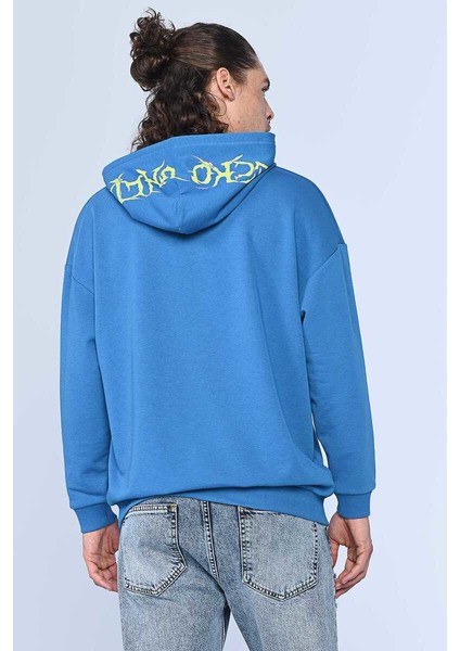 Ecko Unltd Gang Mavi Erkek Kapüşonlu Hoodie