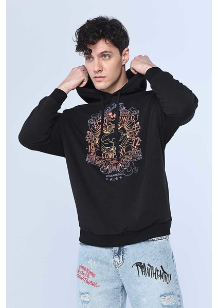 Ecko Unltd Gang Siyah Erkek Kapüşonlu Hoodie