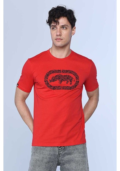 Ecko Unltd Cooper Kırmızı Erkek Bisiklet Yaka Tshirt