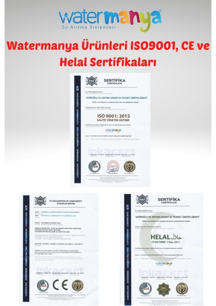 Kapalı Kasa Su Arıtma Cihazı Uyumlu 6'lı Filtre Seti Vontron Membranlı (Mineral Filtre)