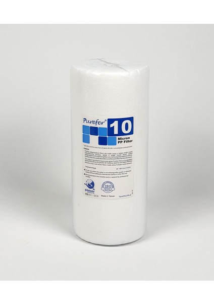 10'' 5 Mikron Big Blue Spun Sediment Su Arıtma Filtresi (Jumbo Housing Filtre Kapları ile Uyumlu)