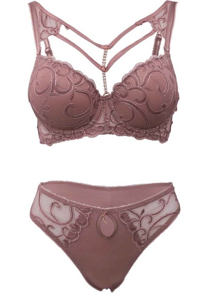 Mercia Push-Up Sütyen Takımı 5010 Vizon Pembe