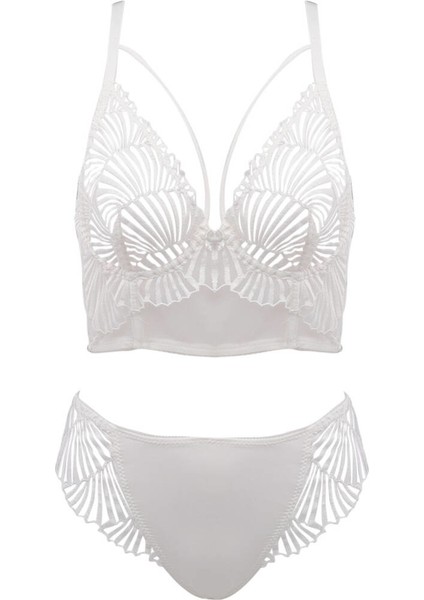 Desteksiz Sütyen Takımı 4744 Ekru