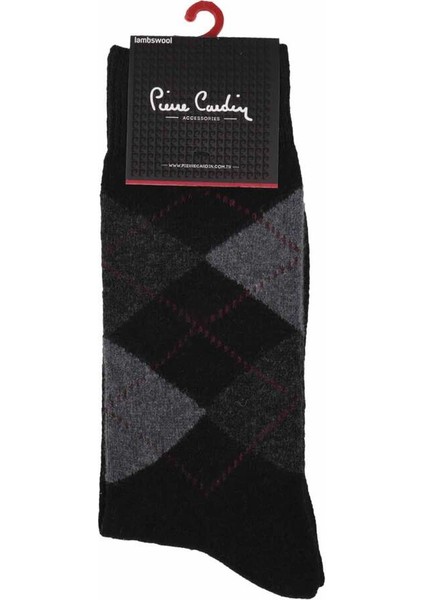 Pierre Cardin Baklava Desenli Erkek Yün Çorap 501 Siyah fiyatları
