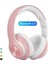 P68 Bluetooth Kablosuz Stereo Kulaklık Pembe 2