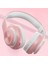 P68 Bluetooth Kablosuz Stereo Kulaklık Pembe 5