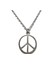 Peace Gümüş Kaplama Zincir Kolye 1