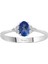 Pırlanta ve Oval Safir Arya Yüzük 0417R0271 1