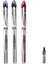 UB-200 Vision Elite Roller Kalem 0.8 mm 3'lü Set Mavi Siyah Kırmızı 2