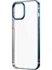 - Apple iPhone 12 - Kılıf Arkası Şeffaf Kenarları Renkli Pixel Kapak - Lacivert 1