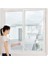 Hazır Pencere Sinekliği 5 Adet 100 x 150 cm + 4 mt Cırt Bant Sezonluk Pratik Sineklik 3