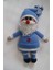 Mavi Noel Baba Amigurumi Oyuncak 1