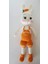 Tavşan Ponçik Yanak Havuç Amigurumi Oyuncak 1