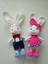 Bay ve Bayan Paskalya Tavşanı Amigurumi Oyuncak 1