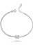Gümüş Suyolu Harfli Gümüş Rengi Bileklik - M Harfi - - BLV00259-4135 1
