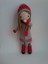 Şapkalı Kırmızılım Bebek Amigurumi Organik Oyuncak 3