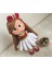 Mia Çilek Kız Amigurumi Organik Oyuncak 4
