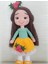 Güleç Kız Bebek Amigurumi Organik Oyuncak 1