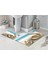Midye ve Inci Tanesi 3D Desenli Dijital Baskılı Banyo Paspası 1