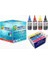 ® Stylus SX115 T0711-T0714 Muadil Kolay Dolan Kartuş + 4 X100 ml Renk Mürekkep Seti 500 Sayfa 1