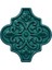 12x12 Ottoman Çiçekli Arabesk Yeşil Çini 1