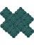 12x12 Ottoman Çiçekli Arabesk Yeşil Çini 2