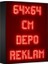 Kırmızı Kayan Yazı LED Tabela 64X 64 cm Tek Taraflı Depo Reklam Tabela Depo Tabela Reklam 1