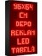 Kırmızı Kayan Yazı LED Tabela 96X64 cm Tek Taraflı Depo Reklam Tabela Depo Tabela Reklam 1