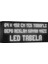 Beyaz Kayan Yazı LED Tabela 64 x 192 cm Tek Taraflı Depo Reklam Tabela 1