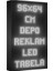 Beyaz Kayan Yazı LED Tabela 96 x 64 cm Tek Taraflı Depo Reklam Tabela 1