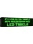 Yeşil Kayan Yazı LED Tabela 64 X256 cm Tek Taraflı Depo Reklam Tabela 1