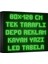 Depo Tabela Reklam Yeşil Kayan Yazı LED Tabela 80 x 128CM Tek Taraflı Depo Reklam Tabela 1