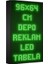 Yeşil Kayan Yazı LED Tabela 96 x 64CM Tek Taraflı Depo Reklam Tabela 1