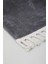 Koyu Gri Post Dokuma Halı Saçaklı Peluş Yumuşacık Kaymaz Antibakteriyel 160X250 3