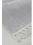 Açık Gri Post Dokuma Halı Saçaklı Peluş Yumuşacık Kaymaz Antibakteriyel 100X500 4