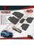 Nissan Qashqai 4d Havuzlu Kauçuk Paspas 2014 ve Üstü Siyah 3