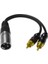 Xlr Erkek-2 Rca Dişi Çevirici Kablo 1