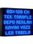 Depo Tabela Reklam Mavi Kayan Yazı LED Tabela 80 x 128 cm Tek Taraflı Depo Reklam Tabela 1