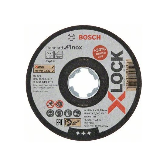 Bosch 115X1 mm X-Lock Inox Kesme Taşı
