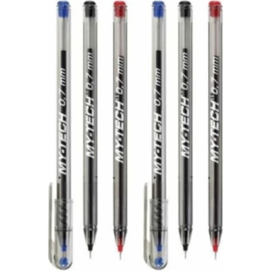 Pensan My-Tech Tükenmez Kalem 0.7 mm 6’lı 3 Farklı Renk Pensan My-Tech Tükenmez Kalem 0.7 mm 6’lı 3 Farklı Renk