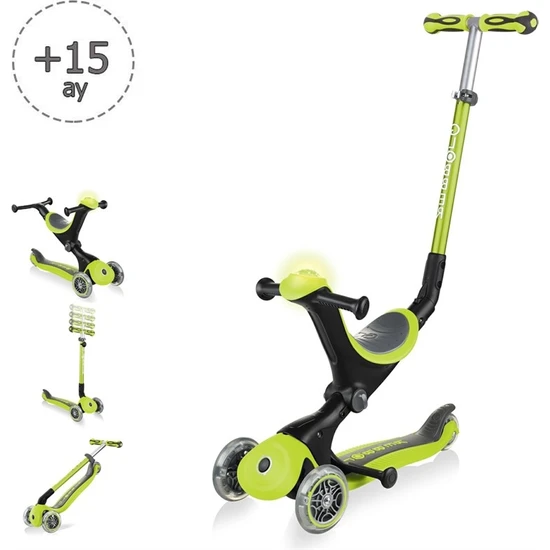 Globber Go Up Deluxe Play Scooter - Yeşil