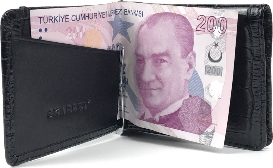 Skarlet Hakiki Deri Unisex Kartlık görsel 2