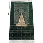 İhvan Online Kabe Kapısı Modeli Desenli Şönil Seccade Yeşil