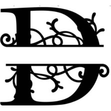 Hellove Dekoratif Ahşap Harf Monogram Harf 1 Adet Dekoratif Duvar Süsü