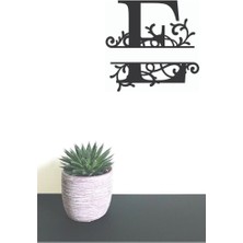 Hellove Dekoratif Ahşap Harf Monogram Harf 1 Adet Dekoratif Duvar Süsü