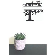 Hellove Dekoratif Ahşap Harf Monogram Harf 1 Adet Dekoratif Duvar Süsü